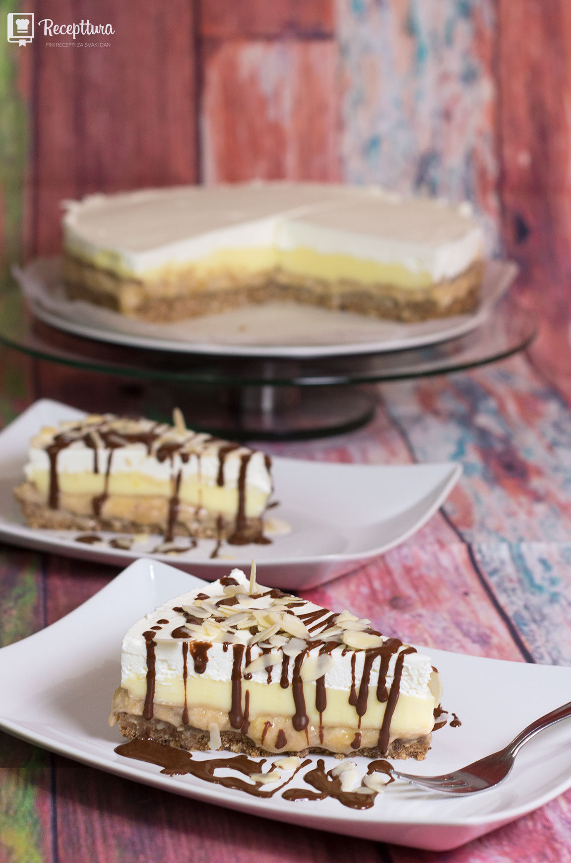 Banana split torta
