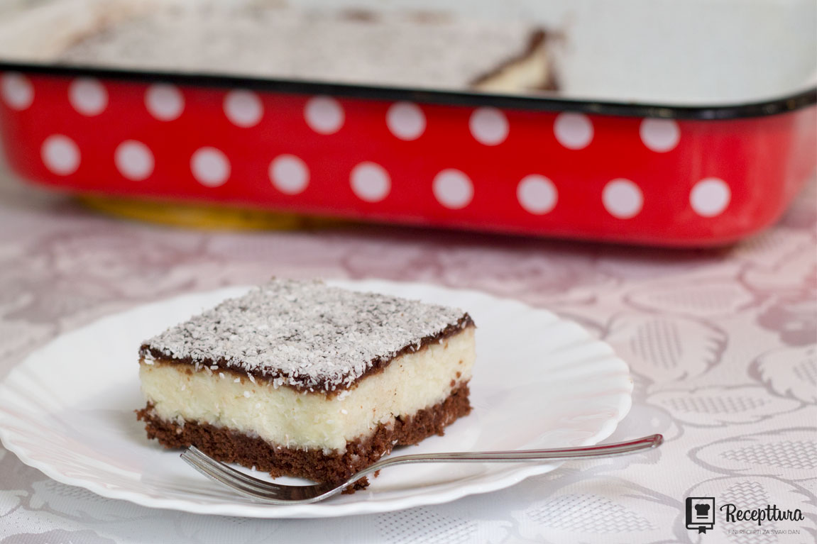 Recept za kolač s kokosom i grizom