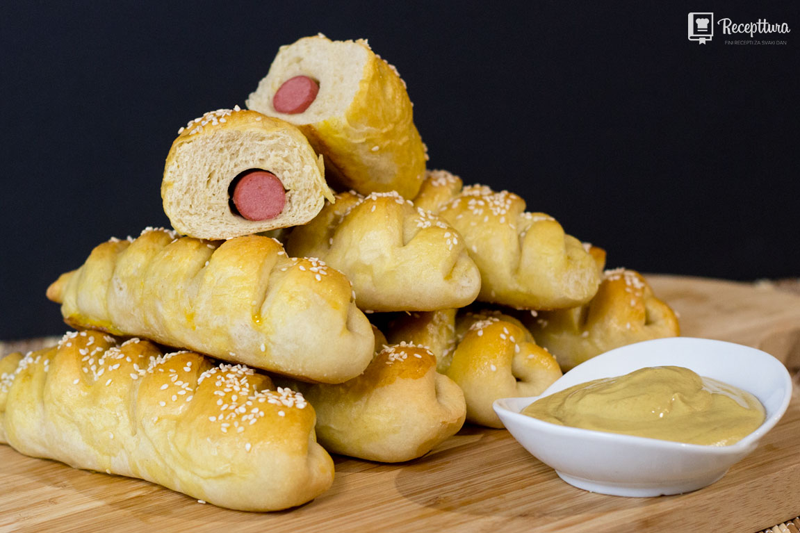 Hrenovke u tijestu recept za dizano tijesto