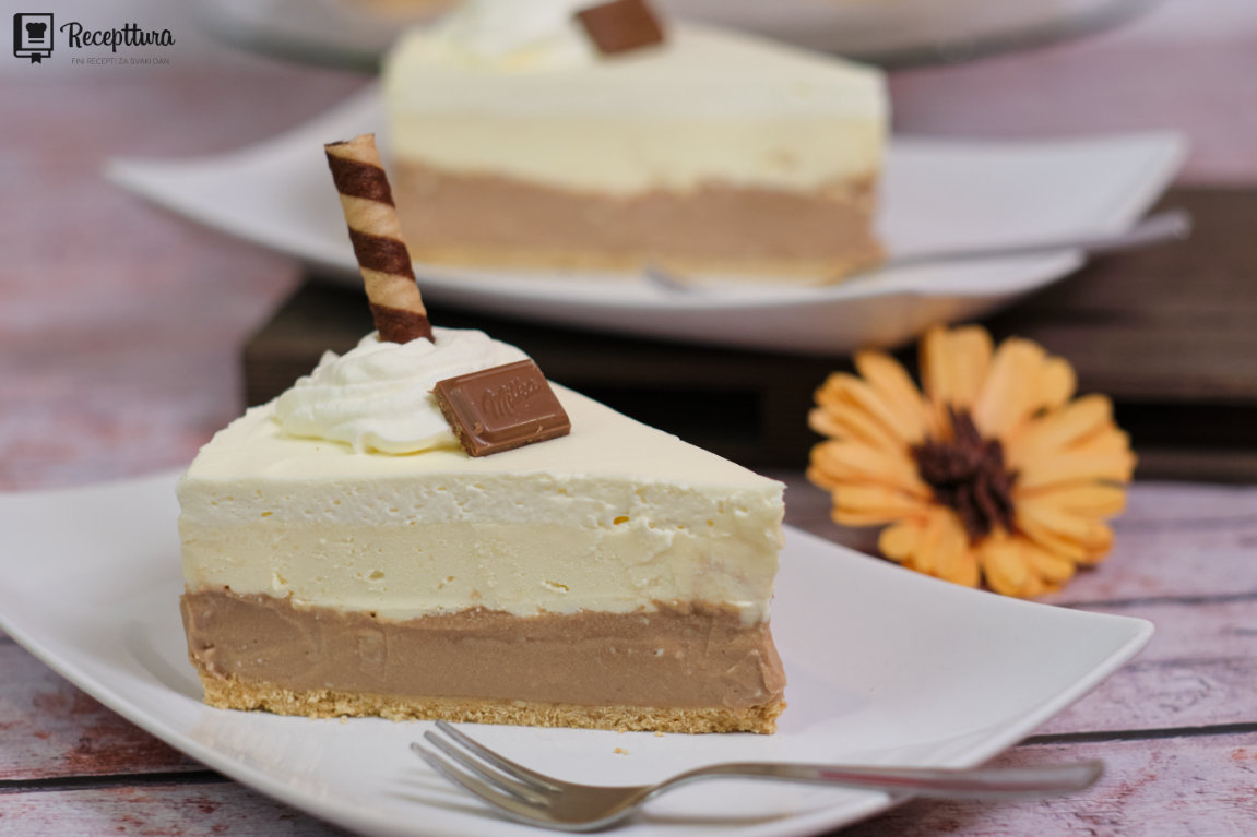 Nepečena Milka torta