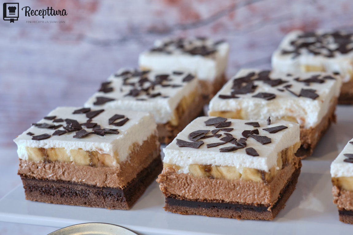 Banana kolač s čokoladnom kremom